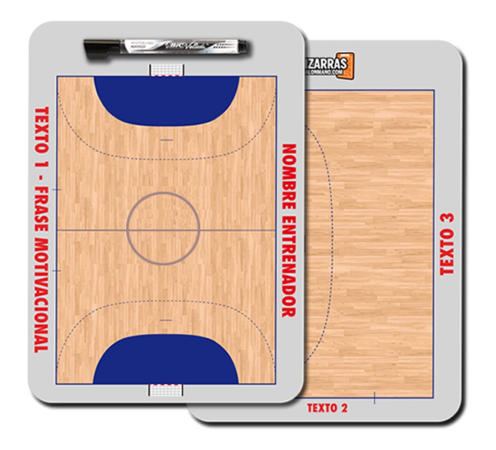 Pizarra táctica de balonmano de aluminio PRO